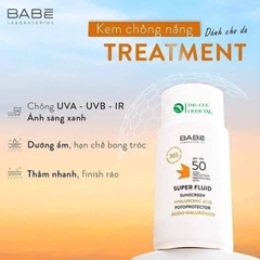 Kem chống nắng Babe Super Fluid Depigment SPF50 50ml cho da nhạy cảm