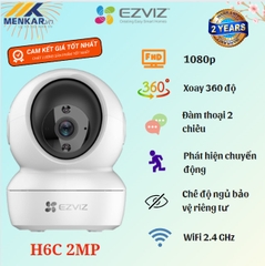 Camera EZVIZ CS-H6C 2Mp, IP Wifi 1080p, Hỗ Trợ Quay Quét 360 Độ, Đàm Thoại 2 Chiều