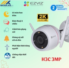 Camera EZVIZ H3C (3Mp) 2K, Tích Hợp Đàm Thoại 2 Chiều, Công Nghệ AI