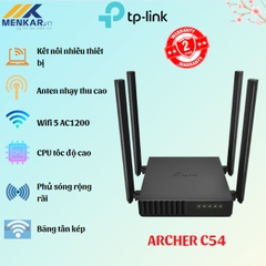 Bộ Phát Wifi TP-Link Archer C54 Băng Tần Kép Chuẩn AC 1200Mbps