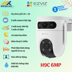 Camera Wifi Ngoài Trời Ezviz 2 Mắt H9C 6MP (3MP+3MP)