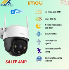 Camera IMOU IPC-S41FP Ngoài Trời Quay Quét Thông Minh, Đầy Đủ Màu Sắc