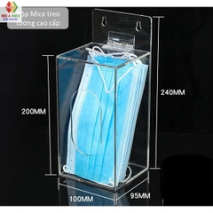 Hộp đựng khẩu trang treo tường- Mica