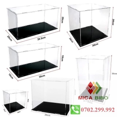 Hộp trưng bày mô hình combo 6 tấm mica dùng làm hộp mica chống bụi trong suốt