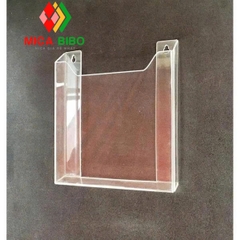 Kệ mica treo tường, Kệ checklist treo tường mica A3 A4 A5 A6, tặng kèm 2 miếng dán tường