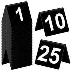 Combo 10-50 Thẻ số để bàn mica, dày 2mm, dùng cho quán ăn, Cafe, nhà hàng, tiệc sinh Nhật, cưới, thiết kế theo yêu cầu