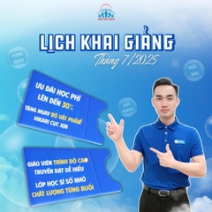 [ HIKARI - LỊCH KHAI GIẢNG THÁNG 7 ]