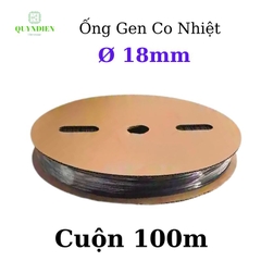 Gen co nhiệt size 18mm màu đen