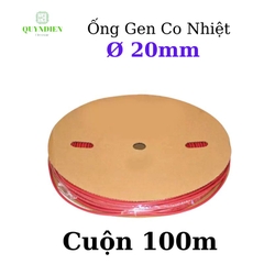 Gen co nhiệt size 20mm màu đỏ