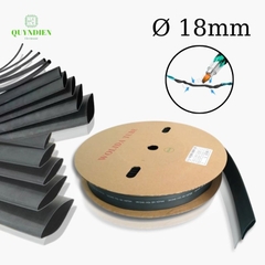 Gen co nhiệt size 18mm màu đen