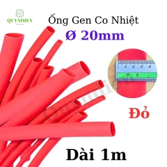 Gen co nhiệt size 20mm màu đỏ