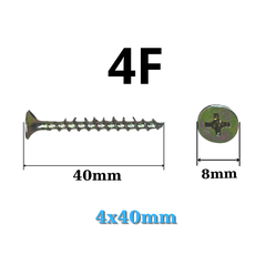 Vít vàng vít bắn gỗ 4F Túi 100 con=195g