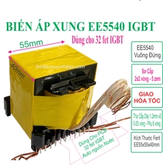 Biến áp xung EE5540 Đôi Đứng dùng cho máy 32f 46f 56f IGBT Auto dòng