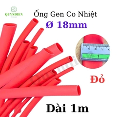 Gen co nhiệt size 18mm màu đỏ