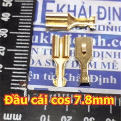 Đầu lõi đồng header, jack oto loại lớn, đầu cái / đực cos 7.8mm, bấm dây 0.75-2.5mm kde5148