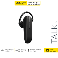 Tai nghe đàm thoại Bluetooth Jabra Talk 5 (Đen)