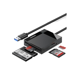 Đầu đọc thẻ USB 3.0 dài 0.5 hỗ trợ SD/TF/MS/CF Ugreen 30333 cao cấp