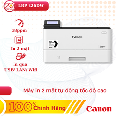 Máy In Canon LBP 226DW (Máy In Laser Đen Trắng, Đơn Năng, 2 Mặt)