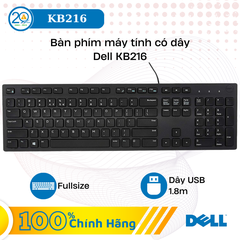 Bàn Phím Máy Tính Có Dây Dell KB216 (Black)