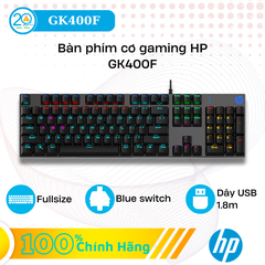 Bàn Phím Cơ Gaming HP GK400F (Đen)