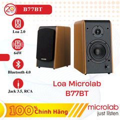 Loa Vi Tính Microlab B77BT (Loa 2.0/ 64W/ AUX/ BT/ Đen)