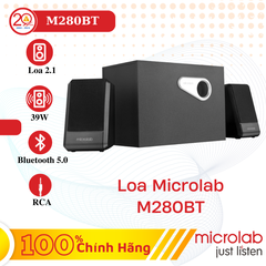 Loa Vi Tính Microlab M280BT (Loa 2.1/ 39W/ RCA/ BT/ Đen)