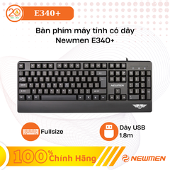 Bàn Phím Có Dây Newmen E340+ (Black)