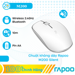 Chuột Máy Tính Không Dây Rapoo M200 Silent