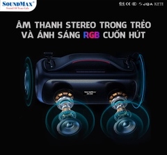 Loa Bluetooth Di Động SoundMax SB-208 (Loa BT/ 30W/ BT/ Đen)