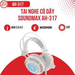 Tai Nghe Over-Ear Có Dây SoundMax AH-317