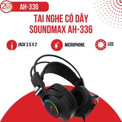 Tai Nghe Over-Ear Có Dây SoundMax AH-336