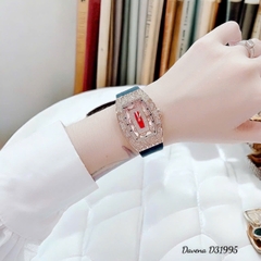 Davena Richard Mille |Nữ Giới |Rose Gold |Dây Silicone Đen |Máy Pin (Quartz) |Size 30x38mm