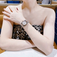 Rolex Đính Đá Ngôi Sao |Nữ Giới |Niềng Khía |Dây Kim Loại Demi Vàng |Máy Pin (Máy Quartz) |Size 31mm