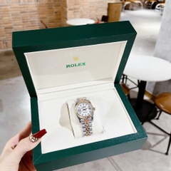 Rolex Đính Đá Ngôi Sao |Nữ Giới |Niềng Khía |Dây Kim Loại Demi Vàng |Máy Pin (Máy Quartz) |Size 31mm