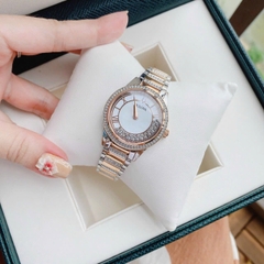 Bulova Turnstyle |Nữ Giới |Đính Đá |Dây Kim Loại Demi Rose Gold |Máy Pin (Quartz) |Size 33mm