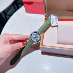 Cartier Ballon Bleu |Nữ Giới |Đính Đá |Dây Da Xanh Rêu |Máy Pin (Quartz) |Size 35mm