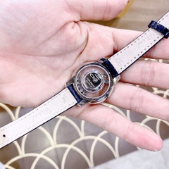 Chopard Happy Diamonds |Nữ Giới |Đính Đá Nhiều Màu |Dây Da Xanh |Máy Pin (Quartz) |Size 32mm