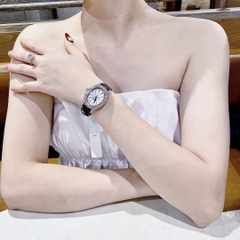 Chopard L'Heure Du Diamant |Nữ Giới |Đính Đá |Dây Da Đen |Máy Pin (Quartz) |Size 32mm