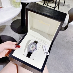 Chopard L'Heure Du Diamant |Nữ Giới |Đính Đá |Dây Da Đen |Máy Pin (Quartz) |Size 32mm