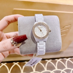 Coach Astor |Nữ Giới |Đính Đá Rose Gold |Dây Đá Ceramic Trắng |Máy Pin (Quartz) |Size 30mm