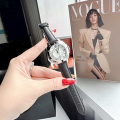 Coach New York |Nữ Giới |Trắng Silver |Dây Da Đen |Máy Pin (Quartz) |Size 36mm