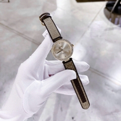 Coach Park Jacquard Signature |Nữ Giới |Vàng Gold |Dây Da Nâu |Máy Pin (Quartz) |Size 34mm