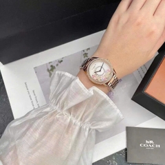 Coach Preston |Nữ Giới |Hoa Xoay |Đính Đá |Dây Kim Loại Rose Gold |Máy Pin (Quartz) |Size 36mm