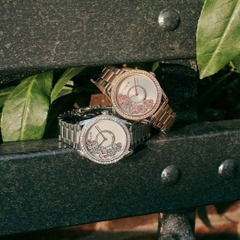Coach Preston |Nữ Giới |Hoa Xoay |Đính Đá |Dây Kim Loại Silver |Máy Pin (Quartz) |Size 36mm