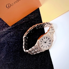Davena Crystal |Nữ Giới |Rose Gold |Full Đá  |Dây Kim Loại |Máy Pin (Quartz) |Size 34mm