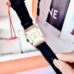 Davena Richard Mille |Nữ Giới |Rose Gold |Dây Silicone Đen |Máy Pin (Quartz) |Size 30x38mm