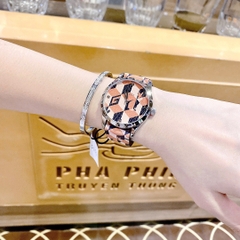Gucci  G-Timeless |Unisex |Mặt Silver |Dây Da 2 Màu Nâu Đen |Máy Pin (Quartz) |Size 38mm