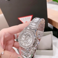 Guess Fusion |Nữ Giới |Đính Đá |Dây Kim Loại Trắng Silver |Máy Pin (Quartz) |Size 36mm
