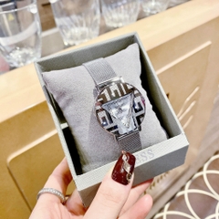 Guess Iconic |Nữ Giới |Mặt Trắng Silver |Dây Mesh Lưới |Máy Pin (Quartz) |Size 36mm