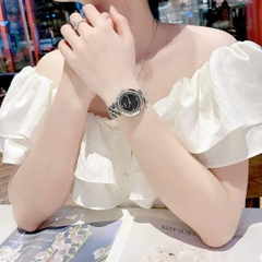 Guess Rumour |Nữ Giới |Mặt Đen |Dây Kim Loại Silver |Máy Pin (Quartz) |Size 34mm